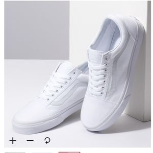 Vans white size 9